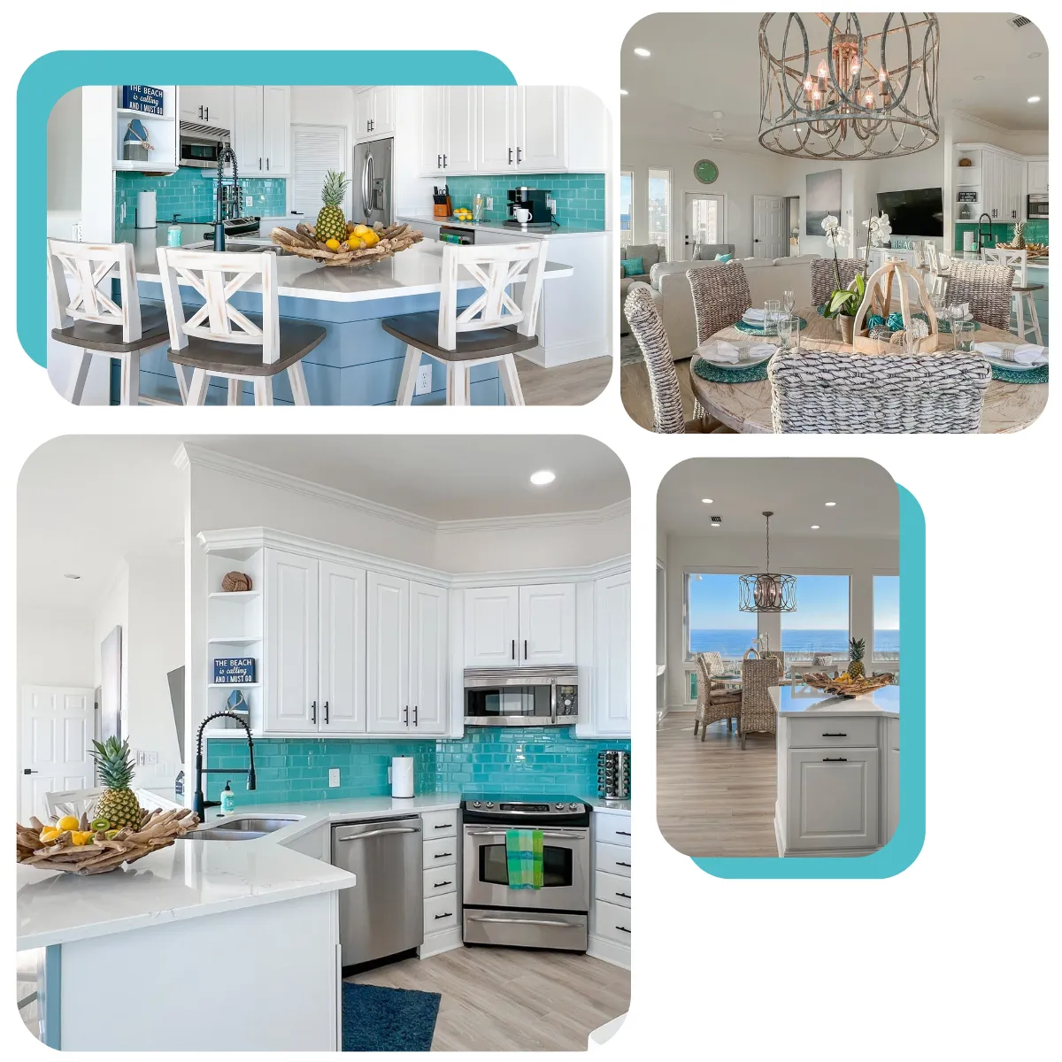 At Surfside Paradise, cook together in a fancy kitchen with great views. Dine outdoors, watch dolphins, and enjoy modern amenities. Plus, there's outdoor fun with a grill, picnic table, and soon, a hot tub.