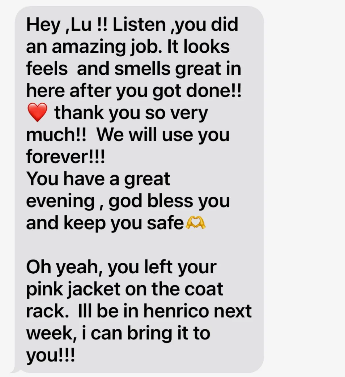 review about cleaning service 1