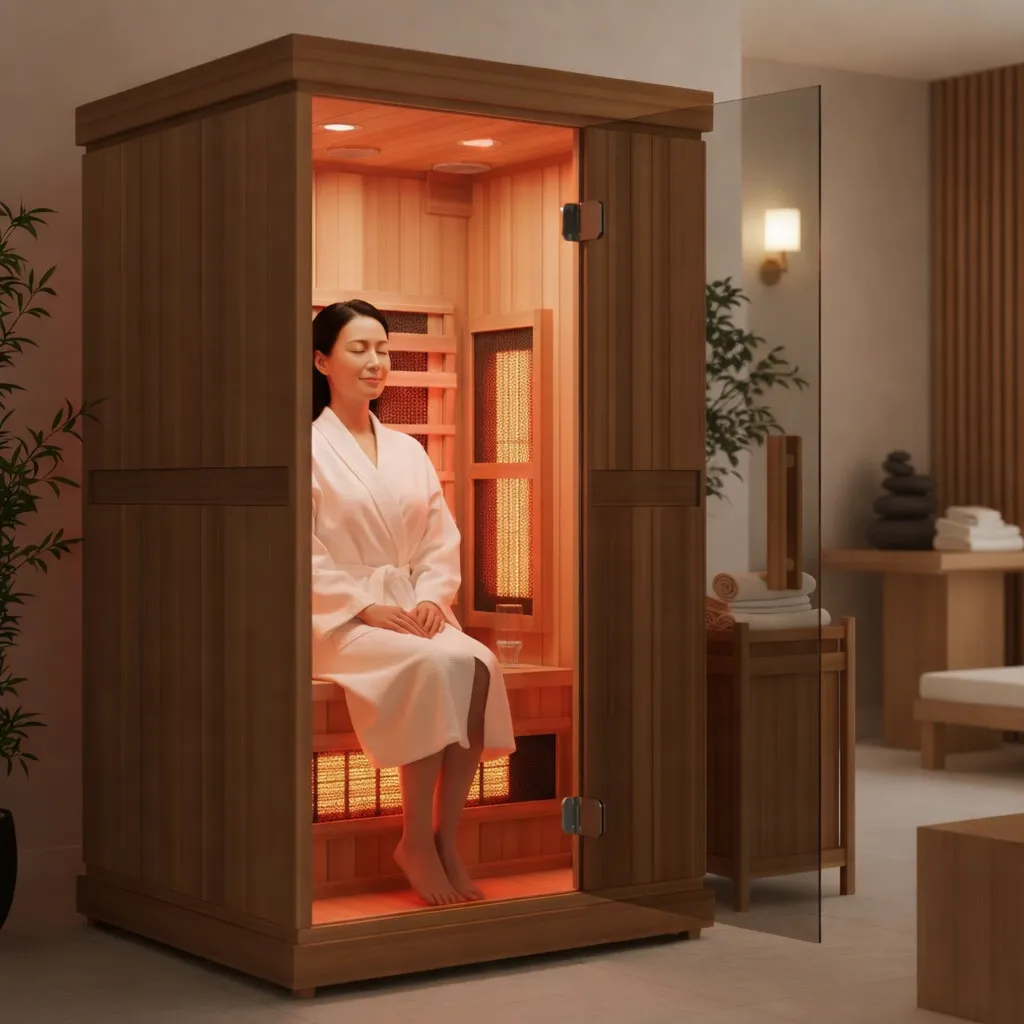 person sitting on chair in front of tree