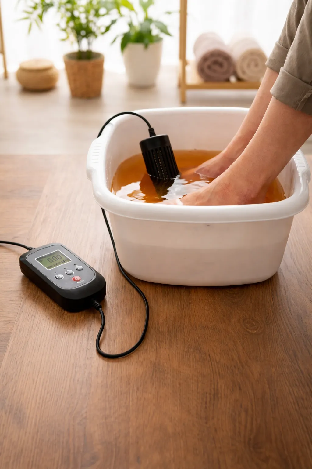 person sitting on chair in front of tree