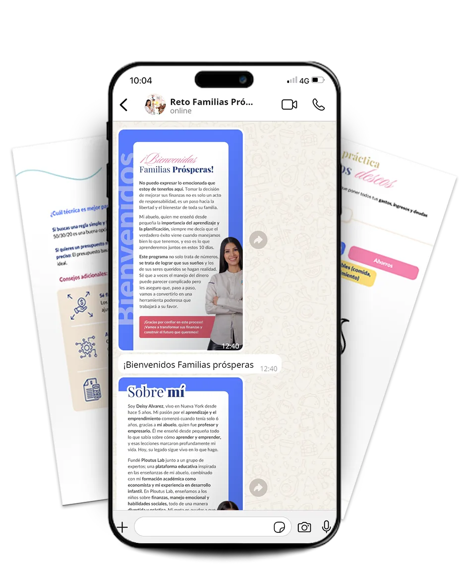 Aprende a invertir y gestionar tu dinero con el Reto Familias Prósperas