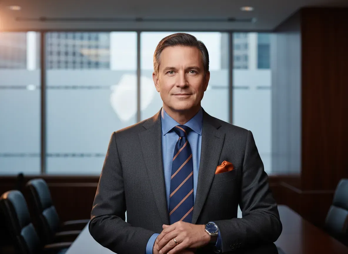 Confident executive ready for a career transition