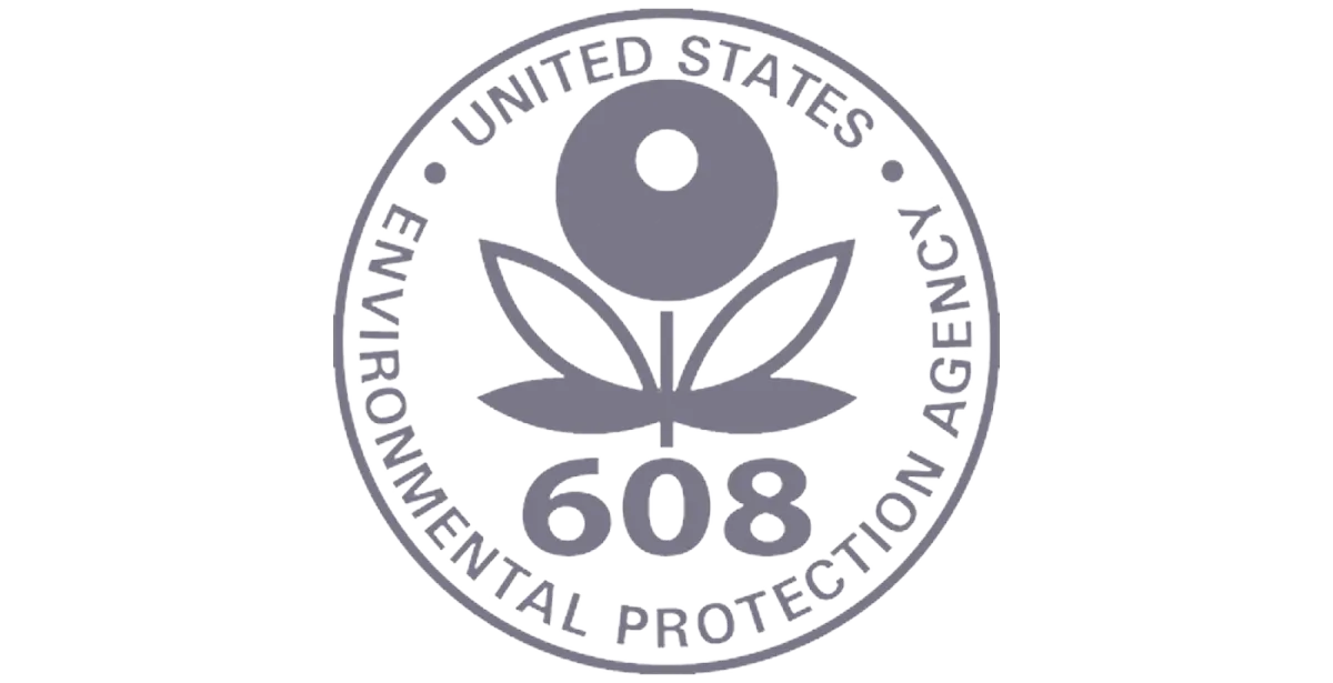 608 logo more heat more cool