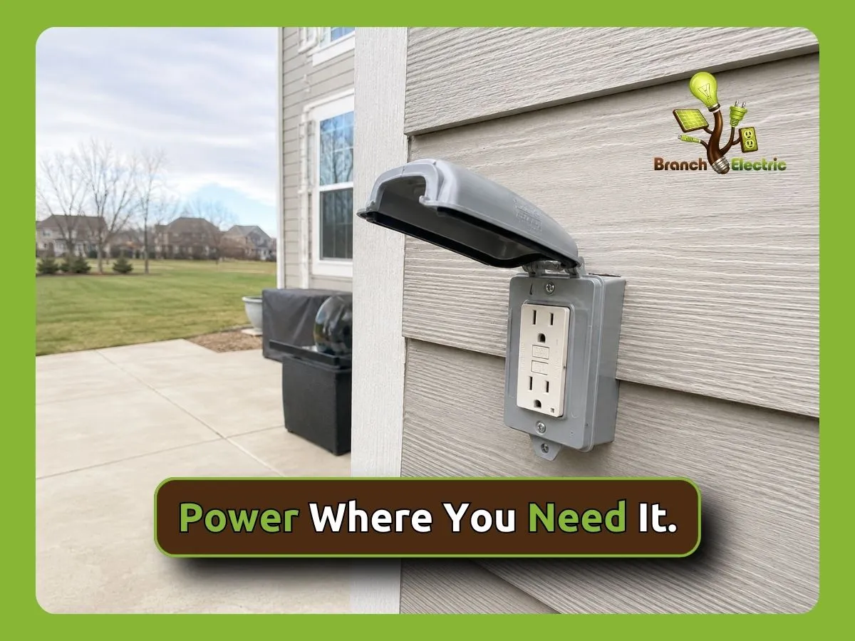 Branch Electric Electrician repairing residential light switch wiring in Indianapolis, Indiana for safe and efficient electrical service by Branch Electric