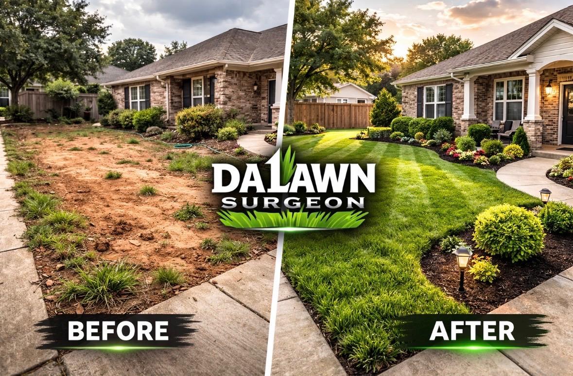 Yard cleanup services in Birmingham AL leaf removal debris cleanup overgrown yard cleanup by Da Lawn Surgeon