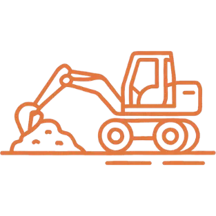 General groundworks icon representing domestic and commercial groundwork services by JF Groundworks in Kirkcudbright and Dumfries and Galloway