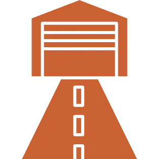 Driveways and patios icon representing groundwork preparation for driveways, patios and paving by JF Groundworks in Kirkcudbright and Dumfries and Galloway