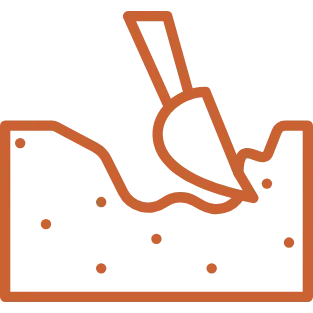 Site clearance icon representing ground clearance and preparation services by JF Groundworks in Kirkcudbright and Dumfries and Galloway