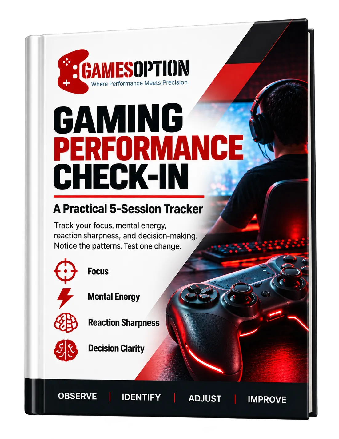 3D digital HUD holographic mockup of the 5-session gaming performance telemetry tracker floating with neon cyan and purple ambient backlight