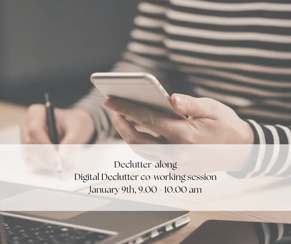Digital Decluttering date 17th December