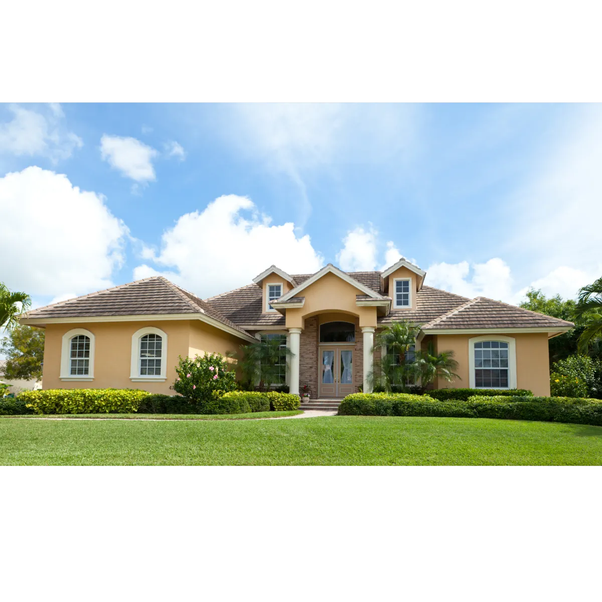 Florida house with tan stucco