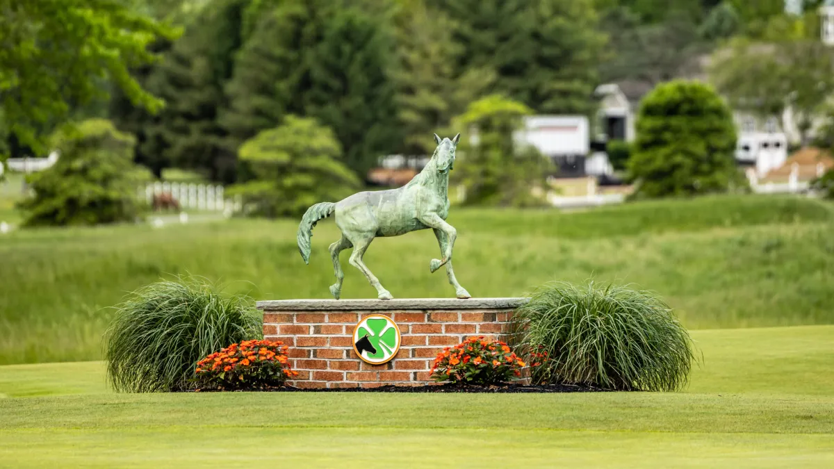 Horse Statue on Gold Course