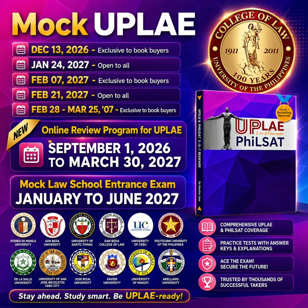 Updated Mock UPLAE Schedule