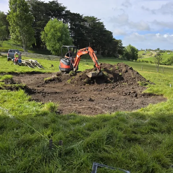 Digger and site preparation work Whangarei Northland