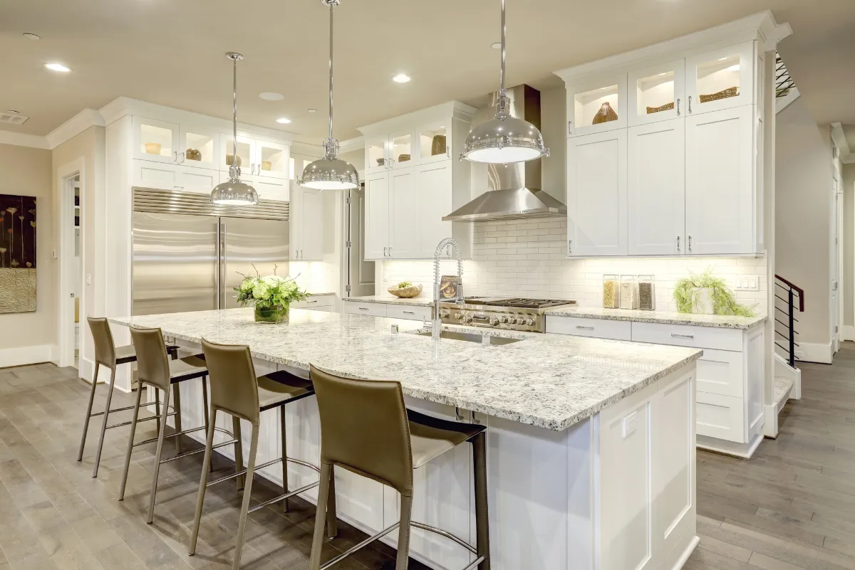 Luxury kitchen remodel in a residential home