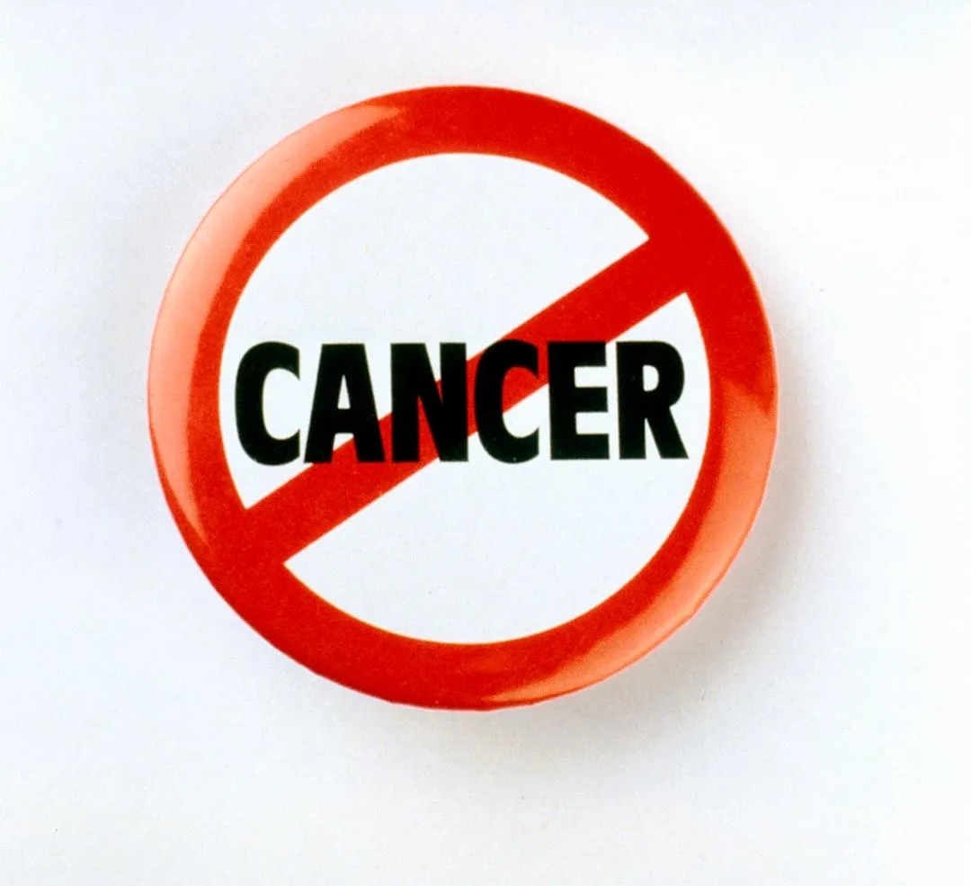 The words cancer crossed out