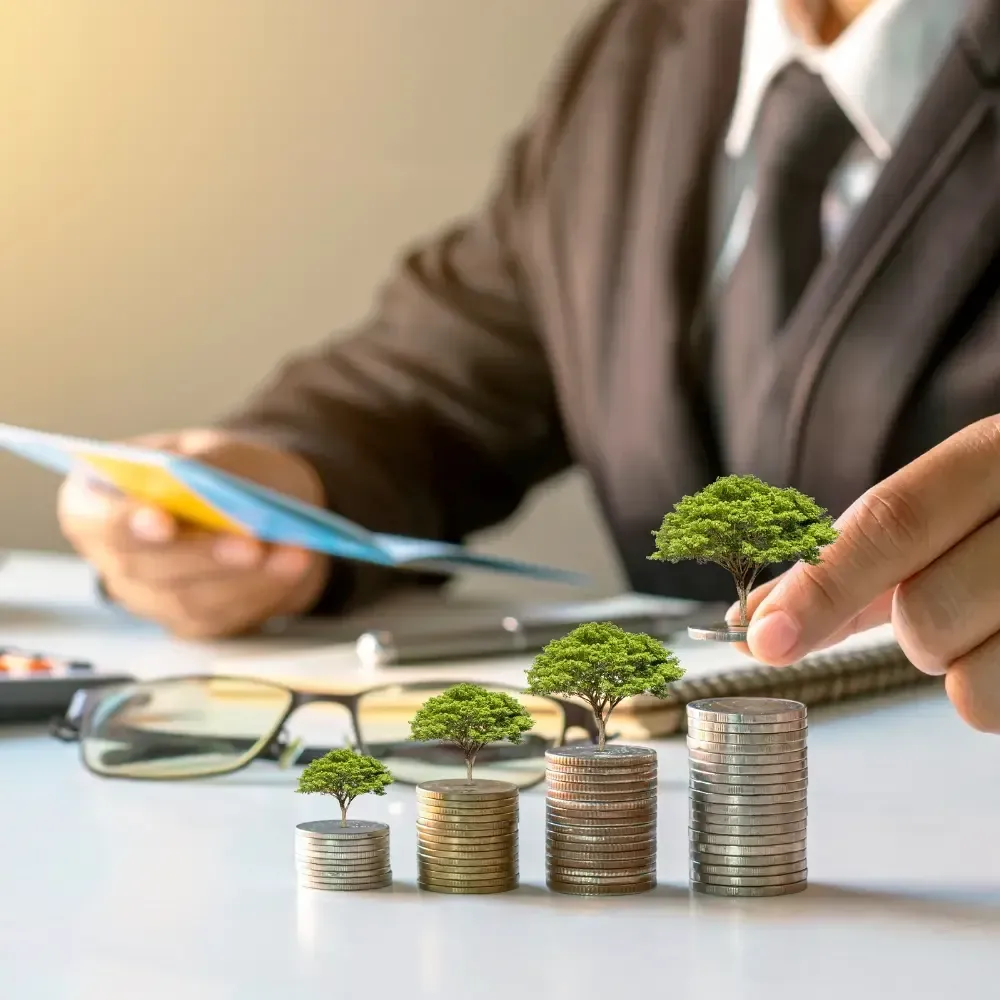 Landscape photo of a completed community water system with new storage tank and locals gathered nearby; bright daylight, clean engineering detail to illustrate a full sponsored project outcome for BlueHarbor Foundation.