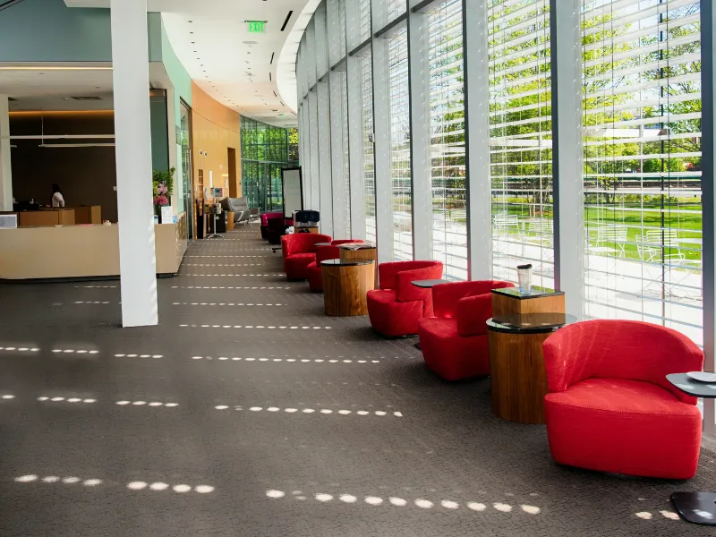 Waiting area in large office