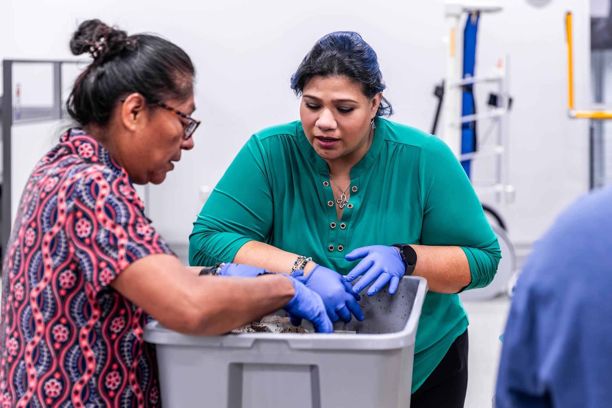 Ciara volunteering with the community