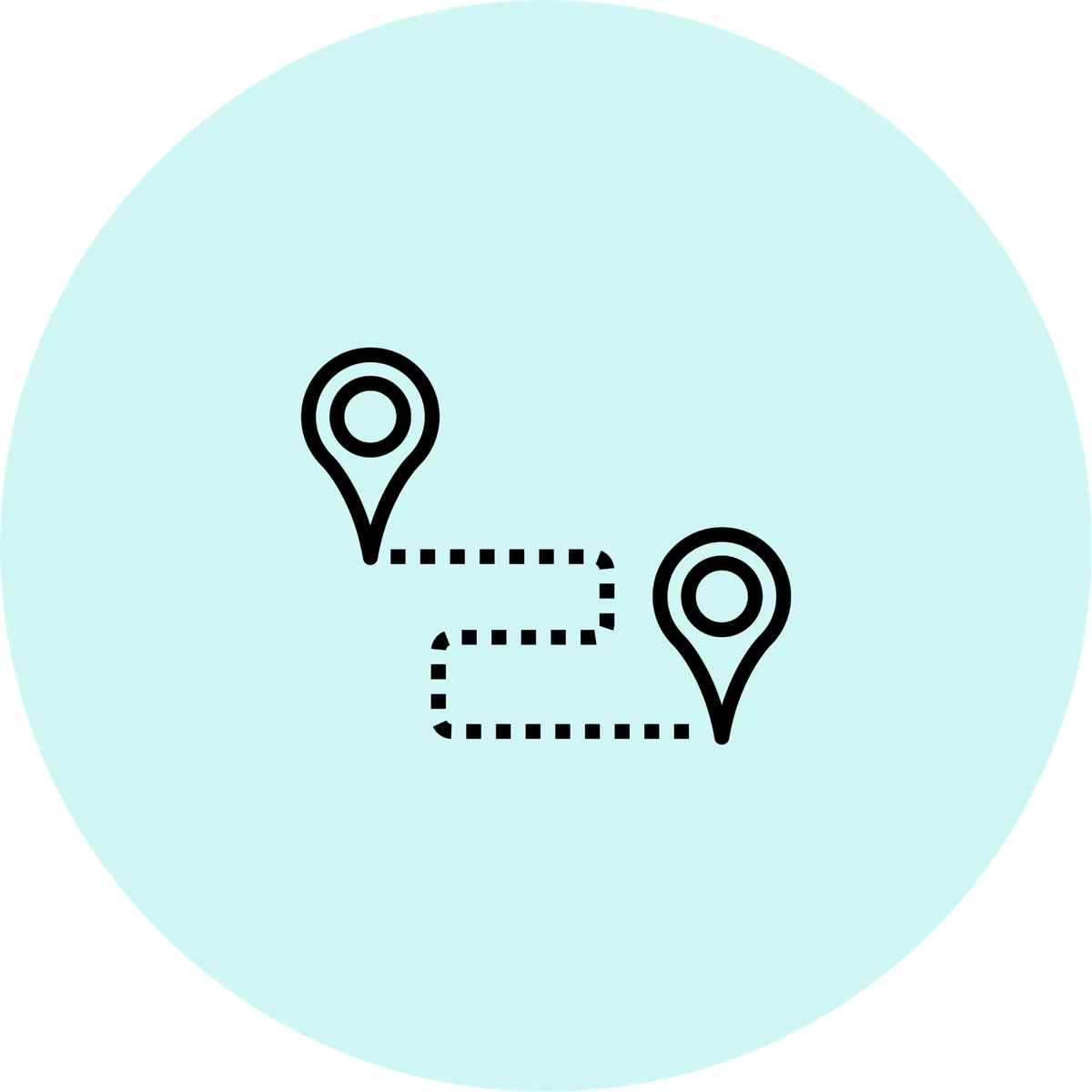 start to stop journey icon