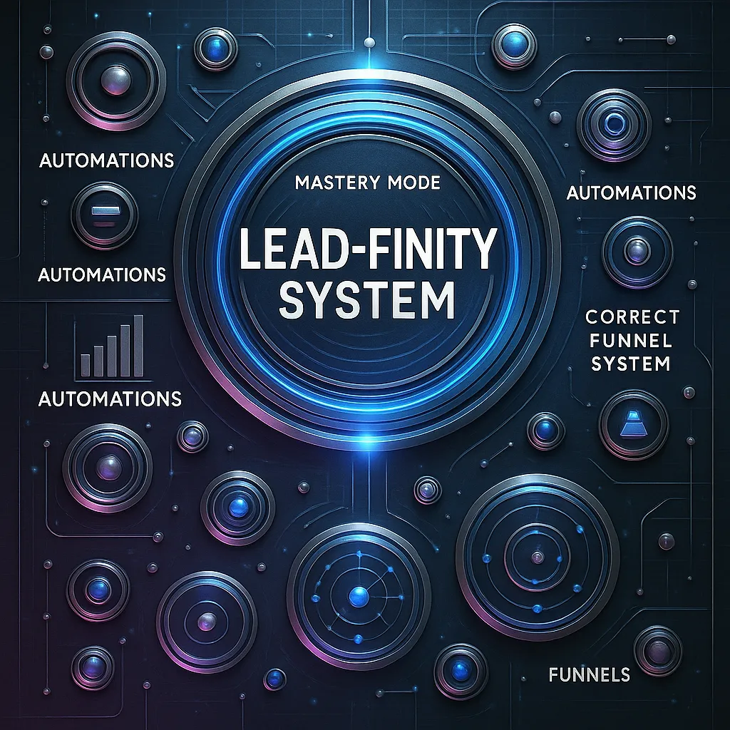An Ai Generated Image To Represent The Mastery Mode Lead-Finity System Inside Of The Sales Funnels Success Academy!