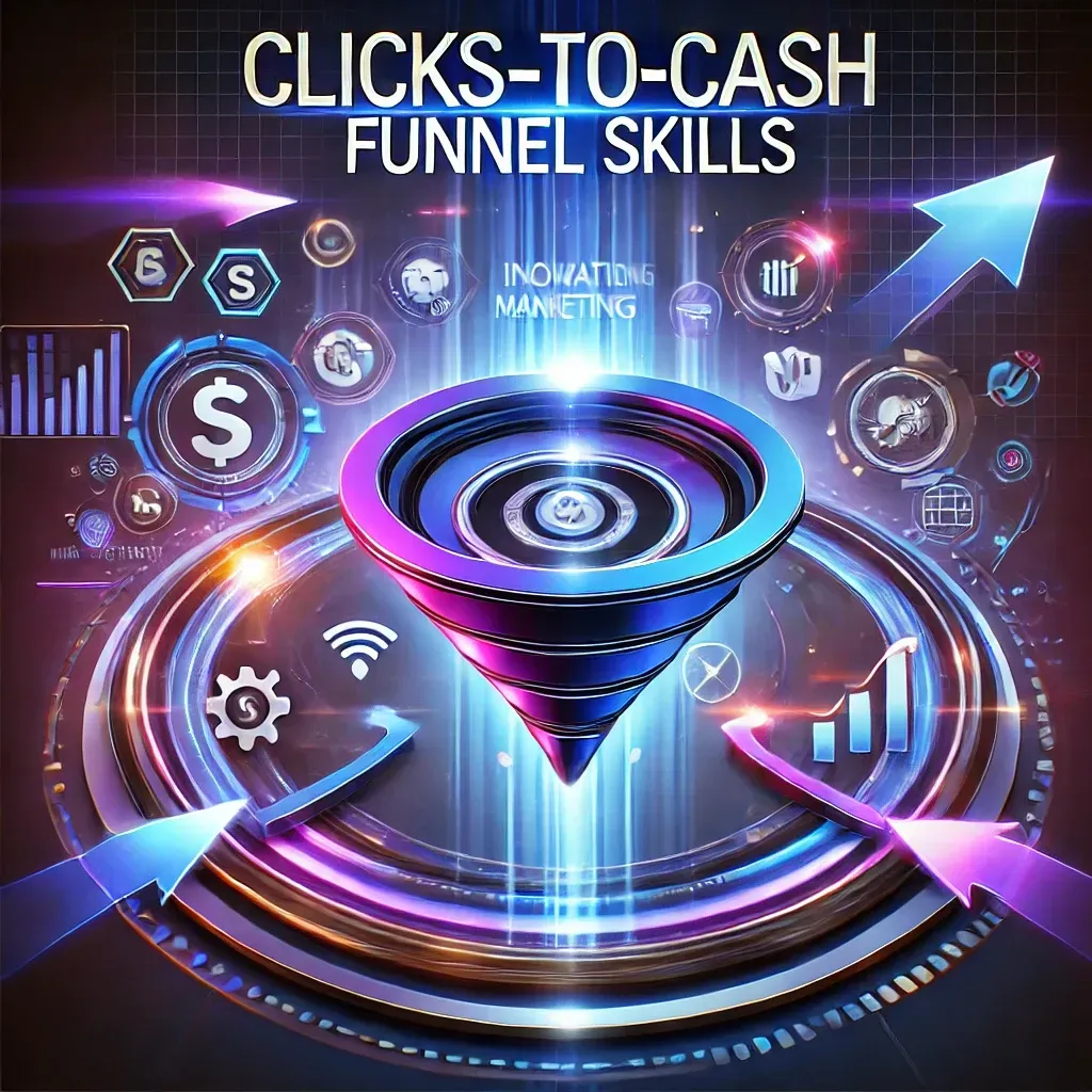An Image To Represent Our Module On Clicks To Cash Funnel Skills In The Sales Funnels Success Academy!