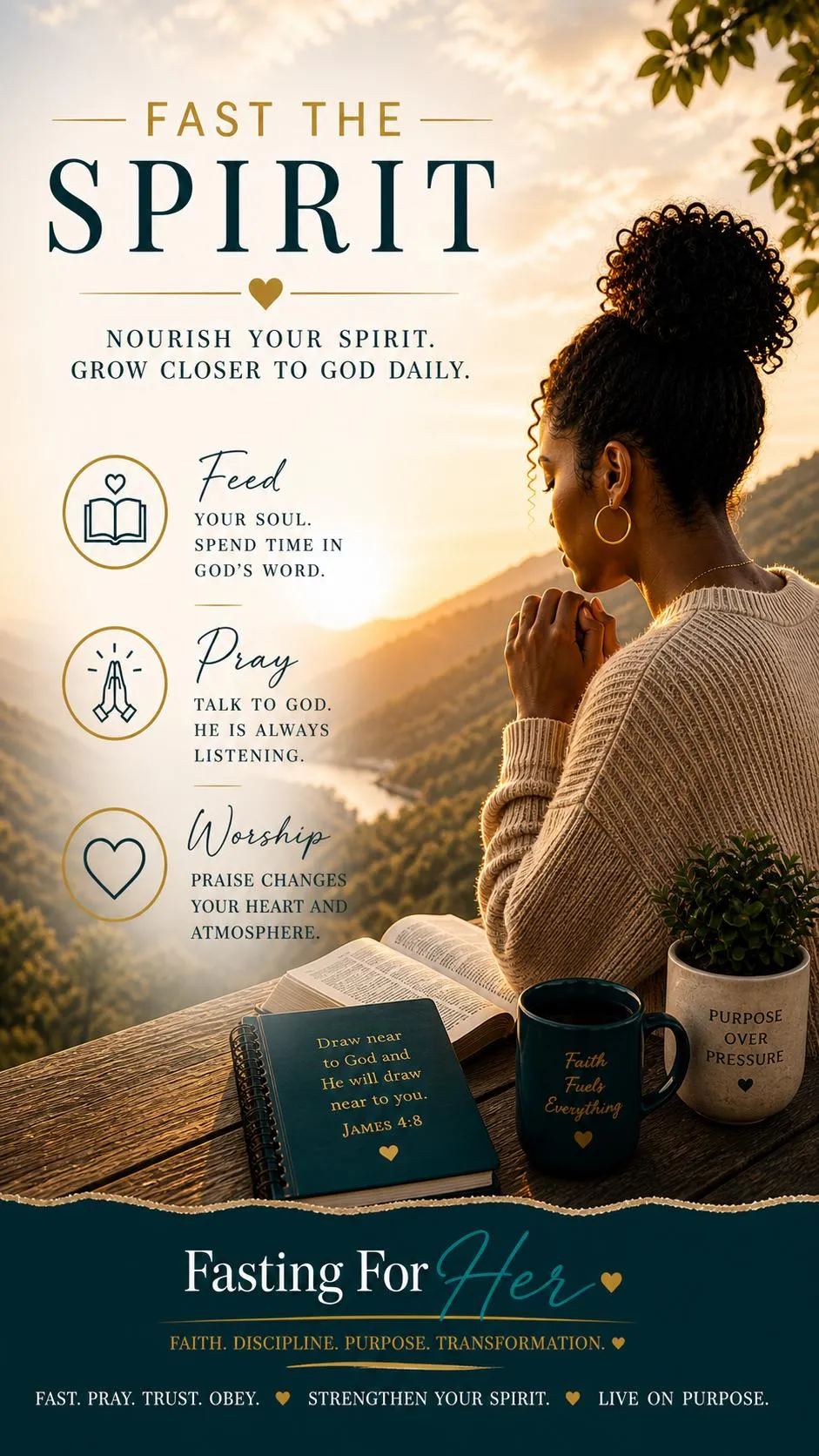 Fast the Spirit faith-based fasting spiritual discipline for Christian women
