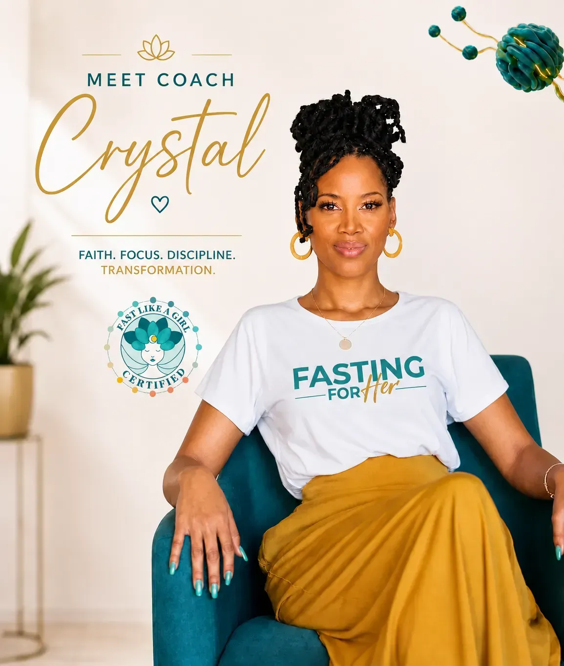 Crystal Carey fasting coach leading free challenge for wome