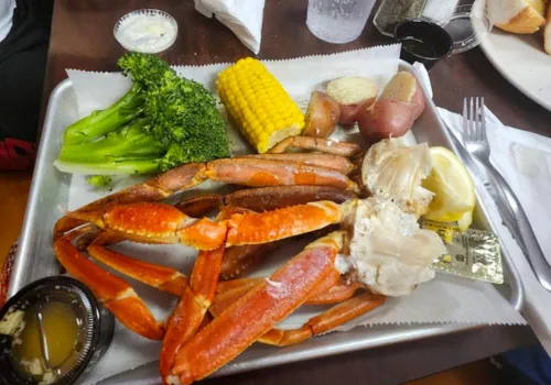 Crabs on a plate