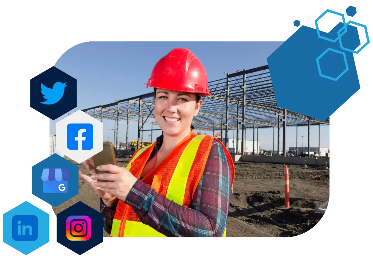 Construction social media networking