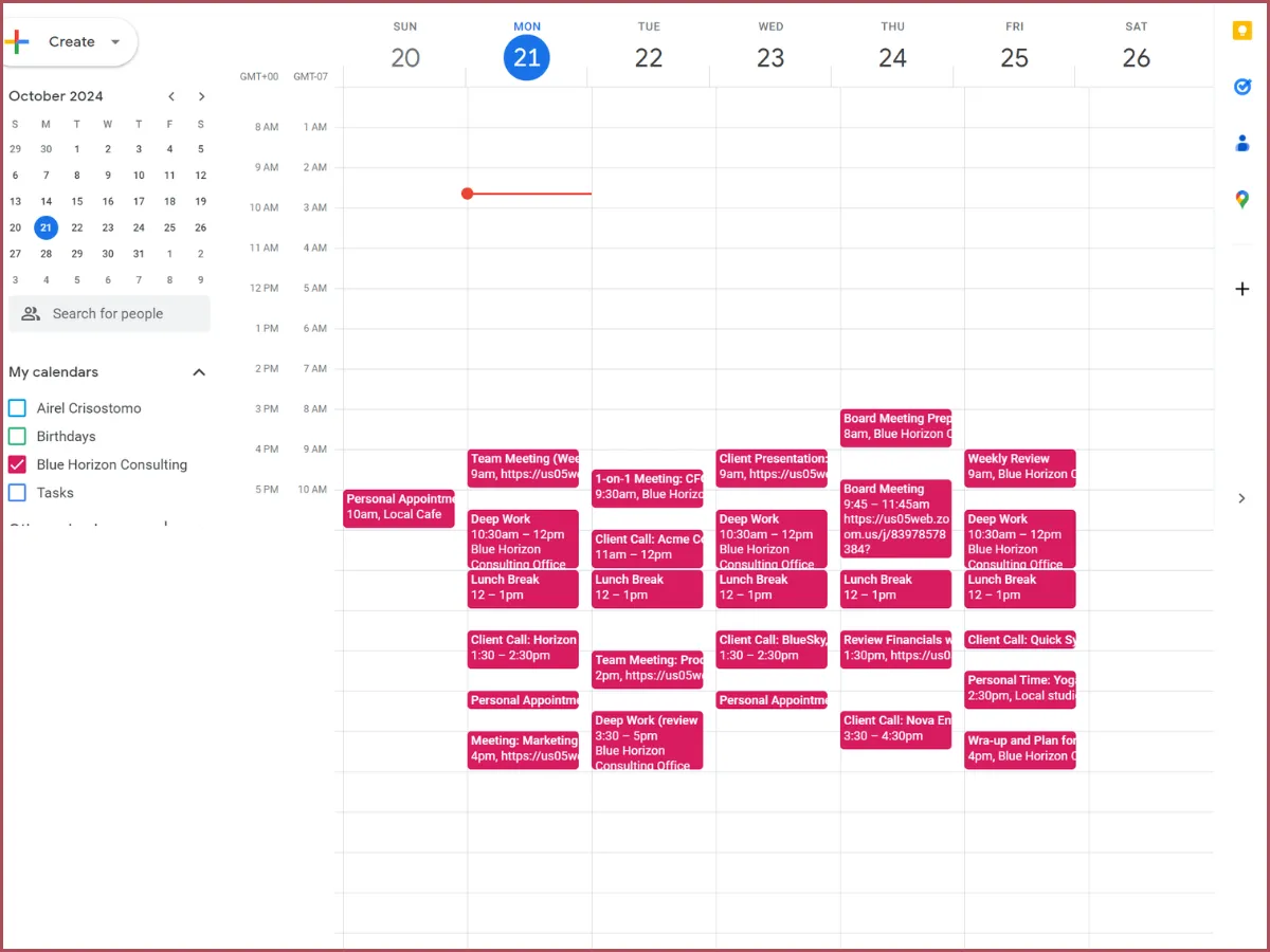 Executive virtual assistant preparing a founder briefing