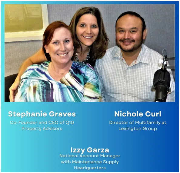 Stephanie Graves, Nichole Curl, and Izzy Garza