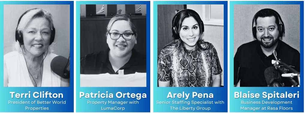 Terri Clifton, Patricia Ortega, Arely Pena, and Blaise Spitaleri