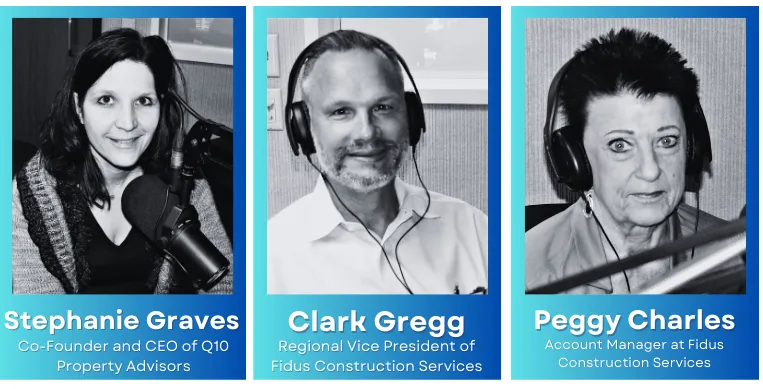 Stephanie Graves, Clark Gregg, and Peggy Charles