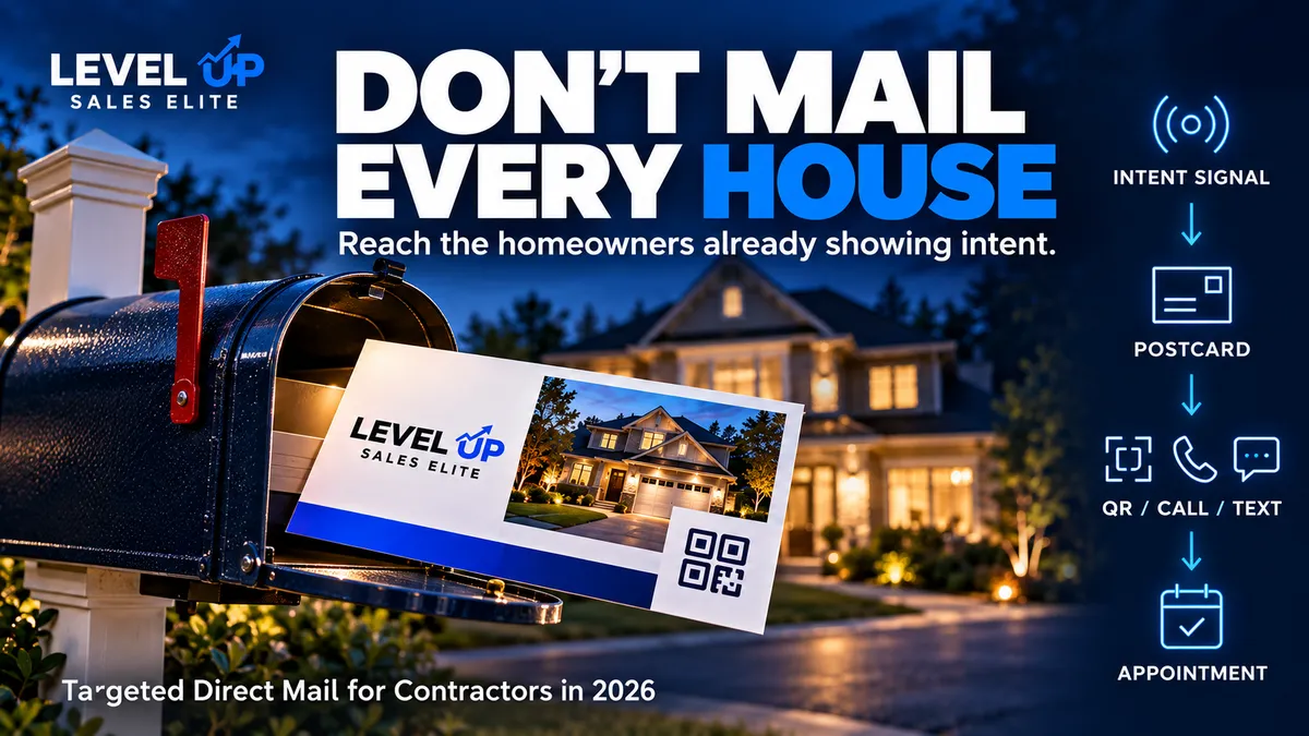 Targeted Direct Mail for Contractors in 2026: Why Intent Beats Saturation