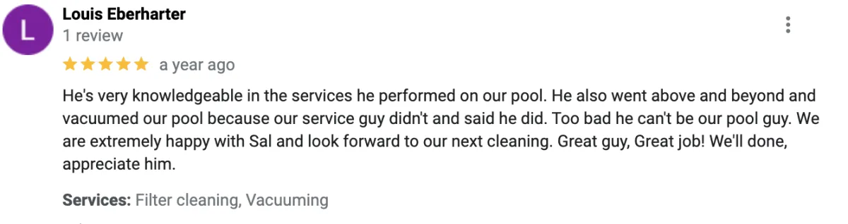 pool service company