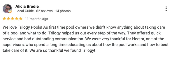 swimming pool service