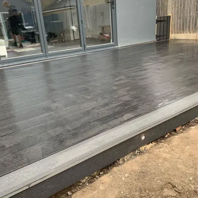 outdorr decking area for children to play on in thanet