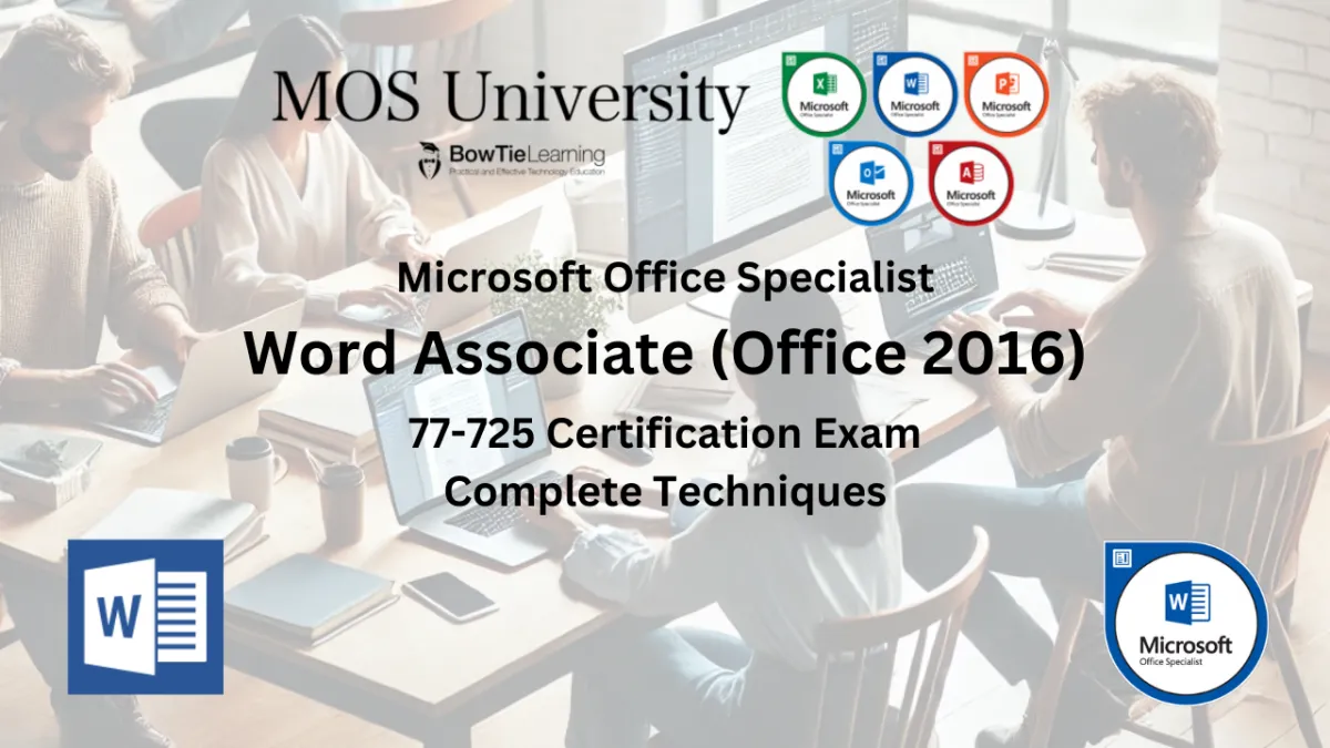 Microsoft Word Core (Office 2016) Complete Techniques Course