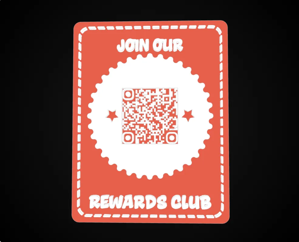 3D Printed QR Code Plaques for Menus, WiFi & Reviews