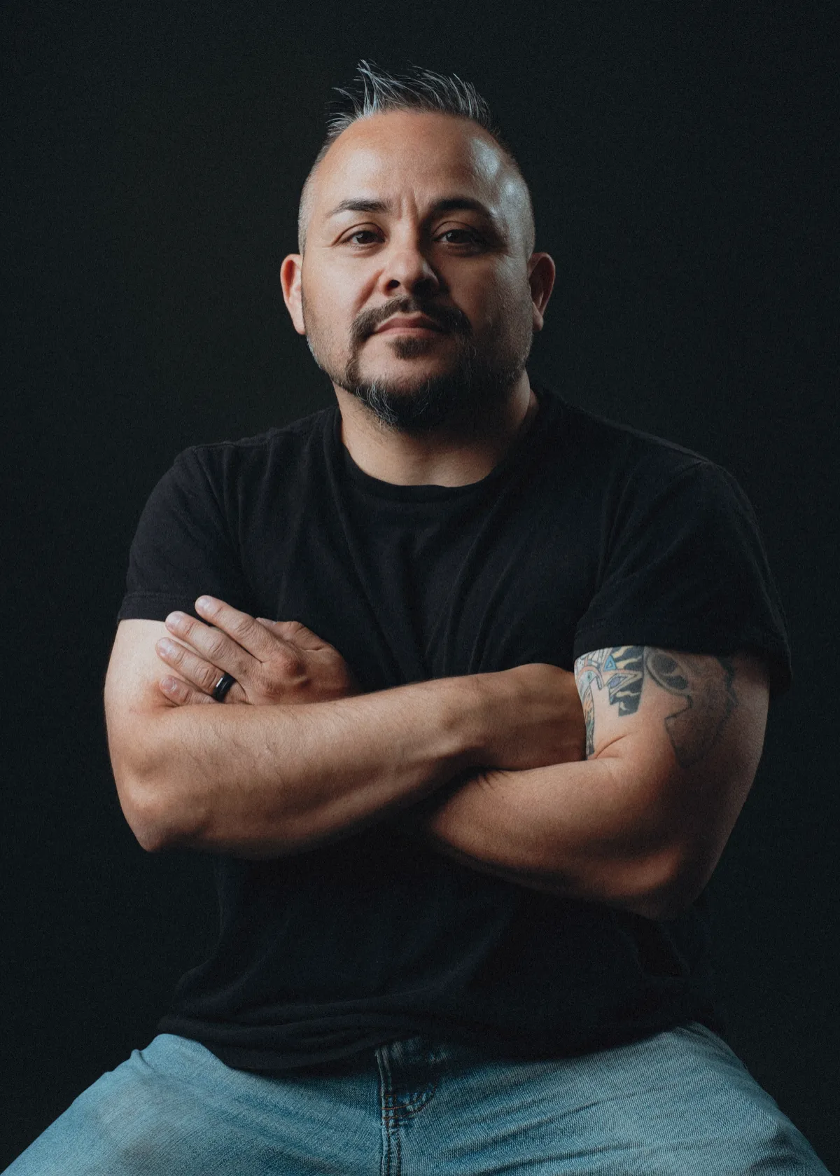 Editorial portrait of an athlete