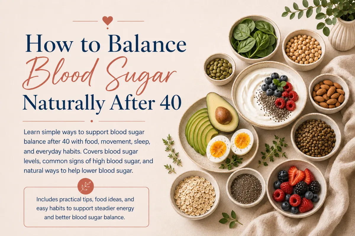 How to Balance Blood Sugar Naturally After 40