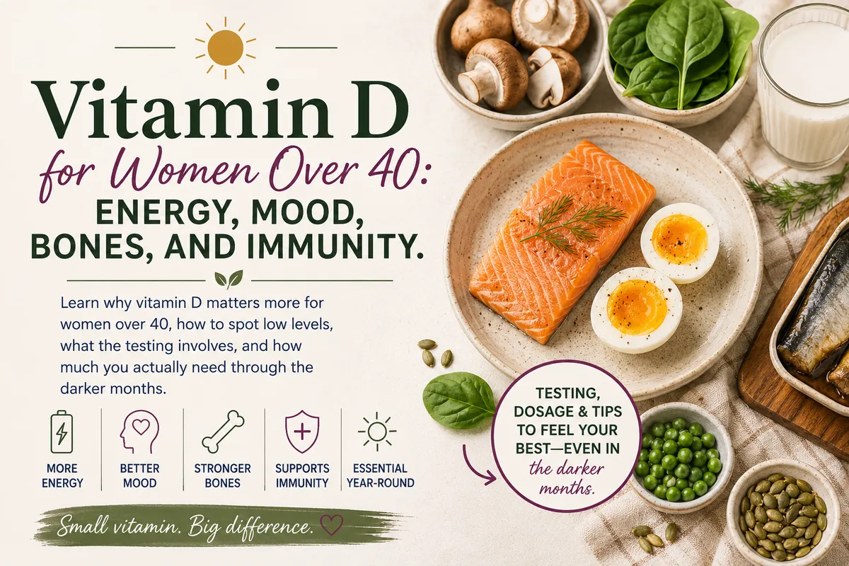 Vitamin D for Women Over 40 Signs of Deficiency, Testing, and How Much to Take