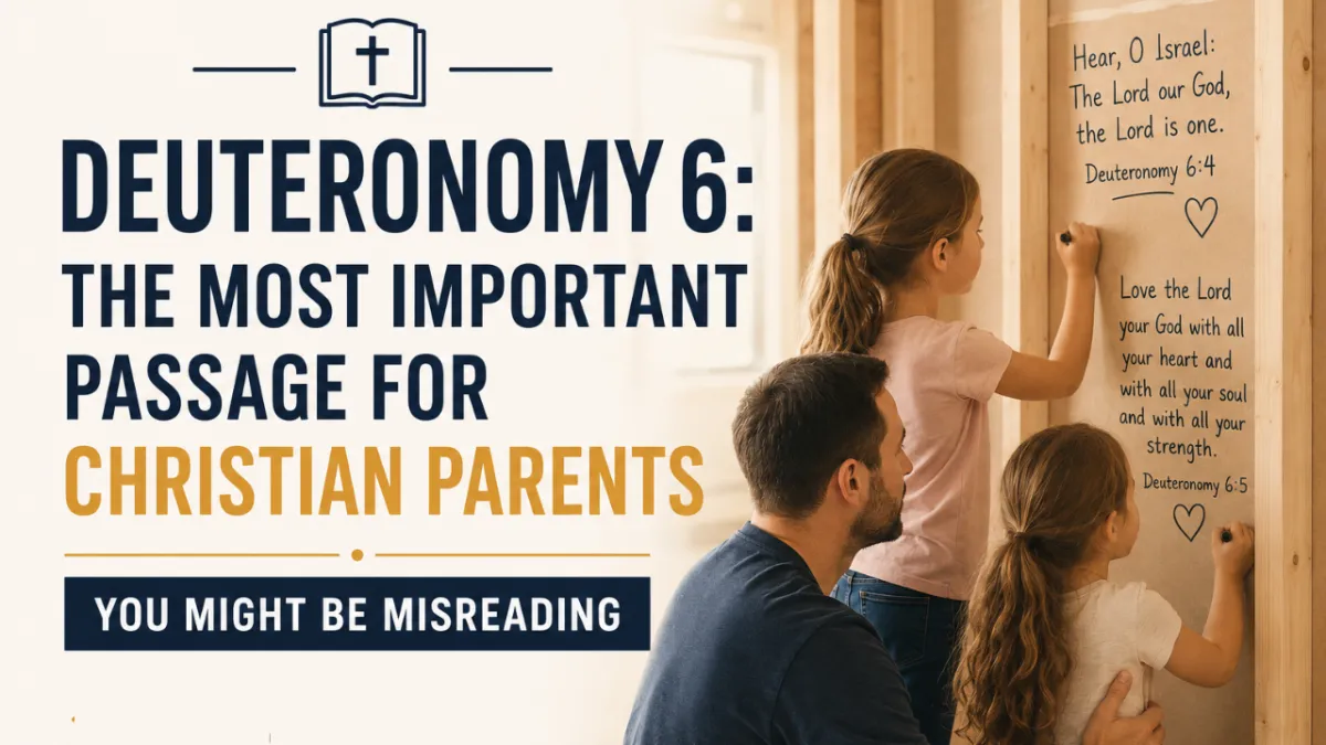 Deuteronomy 6: The Most Important Passage for Christian Parents You Might Be Misreading