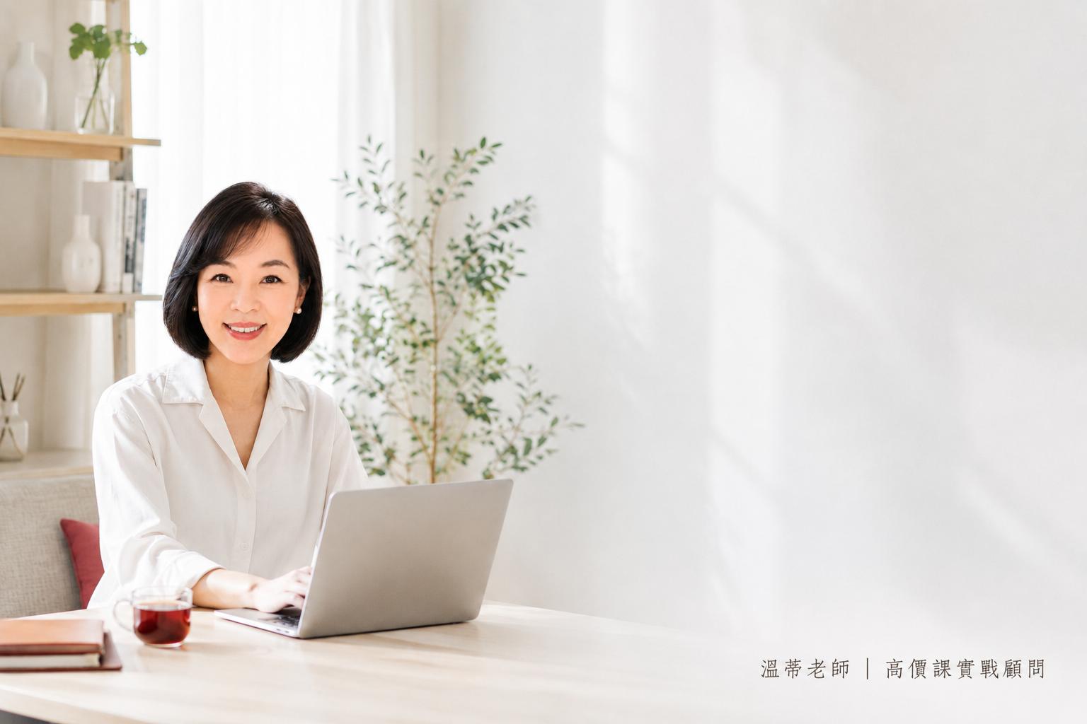 溫蒂老師一個人一台筆電在家銷售高價線上課程的圖片