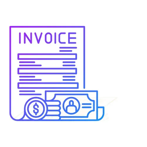 An invoice paid by card, representing getting paid through a text payment link