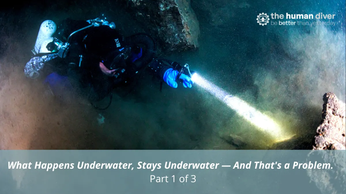 What Happens Underwater, Stays Underwater — And That's a Problem. Part 1 of 3