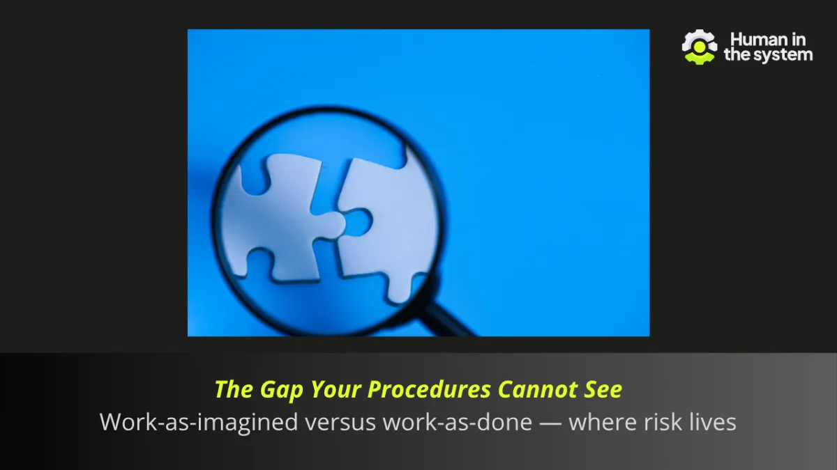 The gap your procedures cannot see