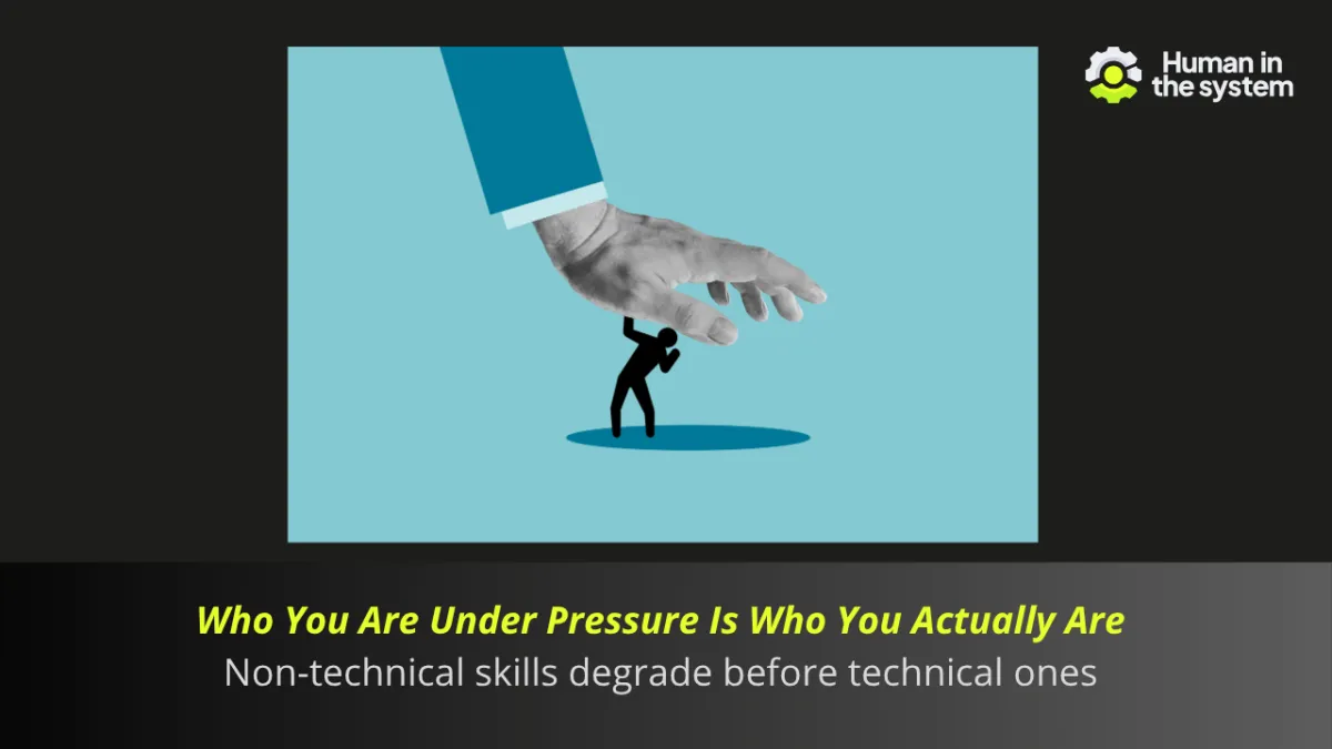 Who you are under pressure is who you actually are