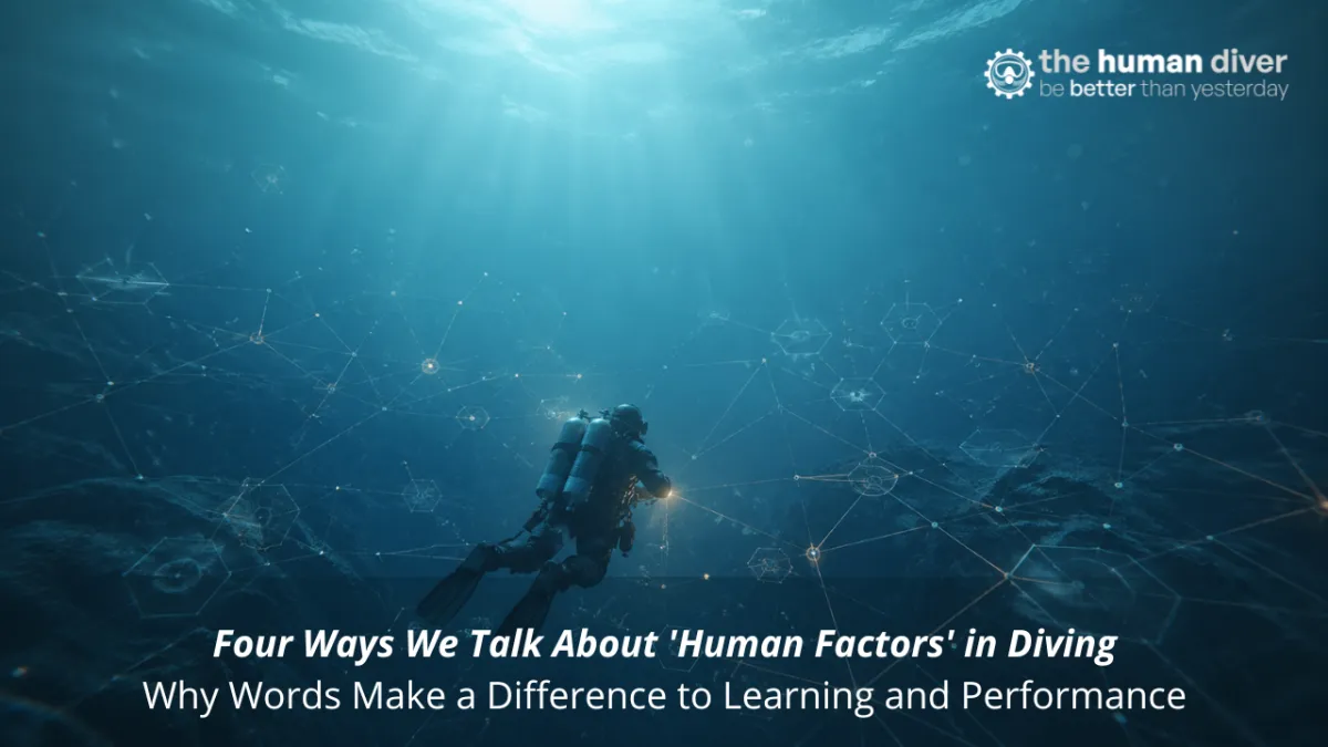 Four Ways We Talk About 'Human Factors' in Diving